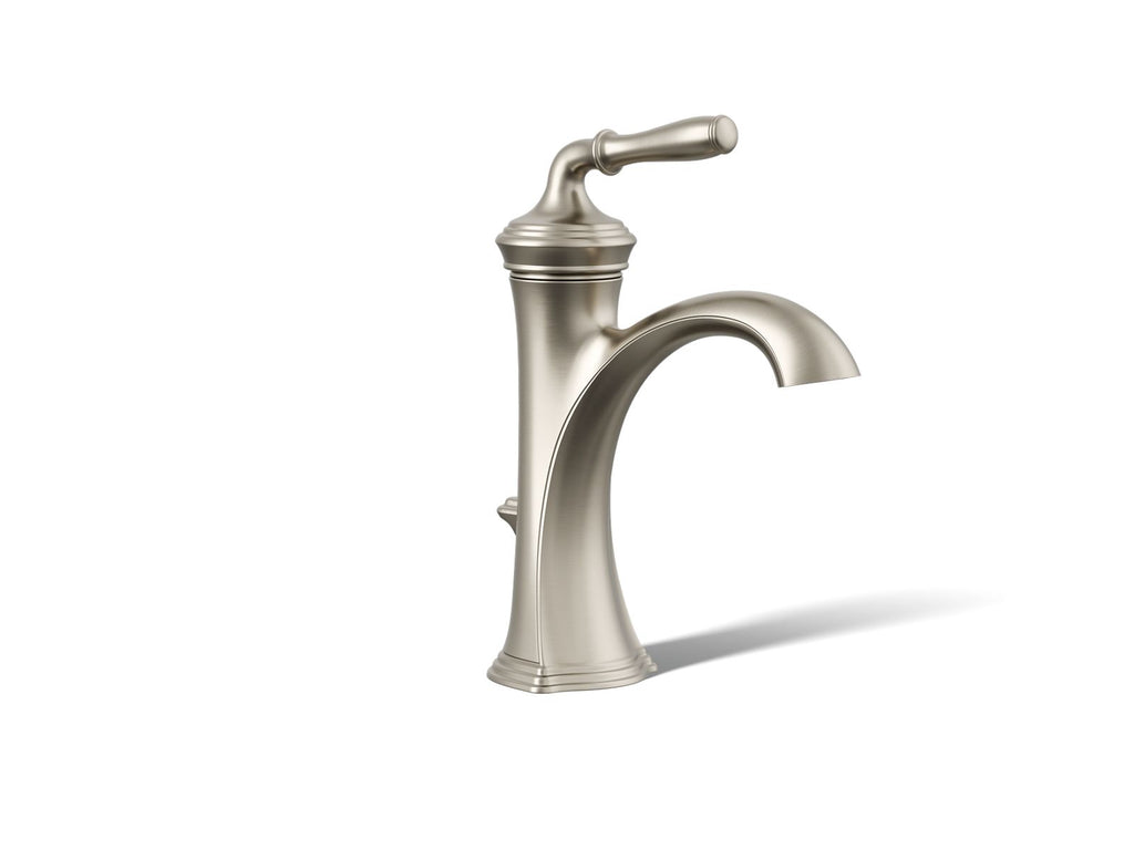 KOHLER K-193-4-BN Devonshire Single-Handle Bathroom Sink Faucet, 1.2 Gpm - Vibrant Brushed Nickel