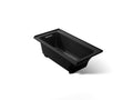 KOHLER K-1946-L-7 Archer 60" X 30" Alcove Bath, Left Drain - Black Black