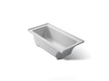 KOHLER K-1946-L-95 Archer 60" X 30" Alcove Bath, Left Drain - Ice Grey