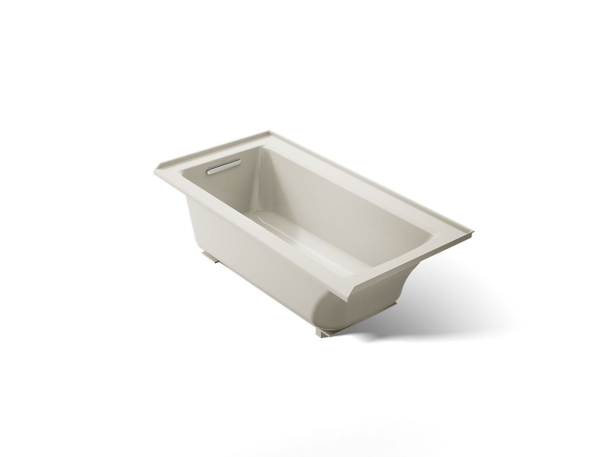 KOHLER K-1946-L-96 Archer 60" X 30" Alcove Bath, Left Drain - Biscuit