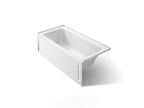 KOHLER K-1946-LAW-0 Archer 60" X 30" Alcove Bath With Bask Heated Surface, Alcove Left Drain - White