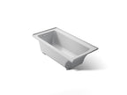 KOHLER K-1946-LW-95 Archer 60" X 30" Alcove Bath With Bask Heated Surface, Left Drain - Ice Grey