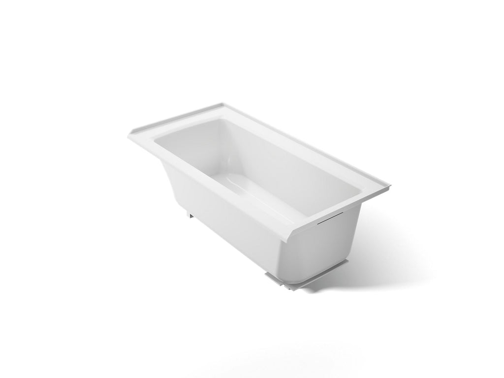 KOHLER K-1946-R-0 Archer 60" X 30" Alcove Bath, Right Drain - White
