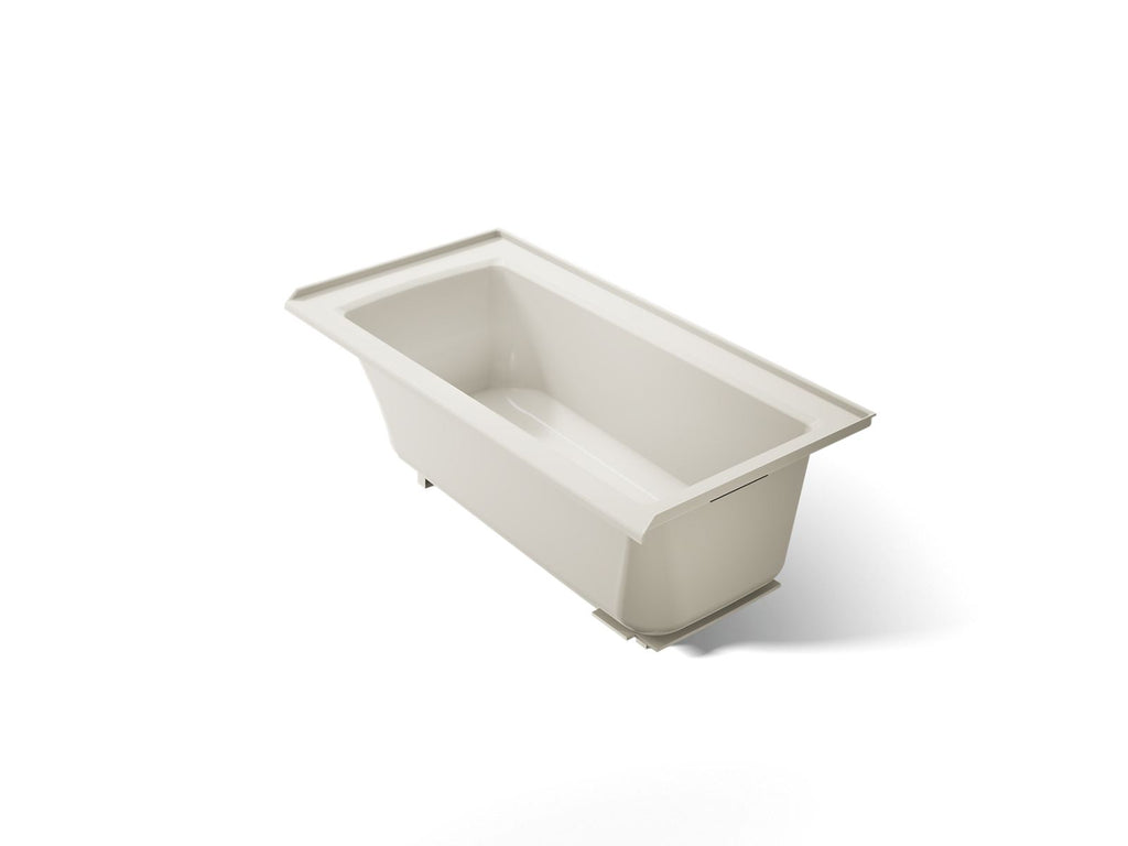 KOHLER K-1946-R-96 Archer 60" X 30" Alcove Bath, Right Drain - Biscuit