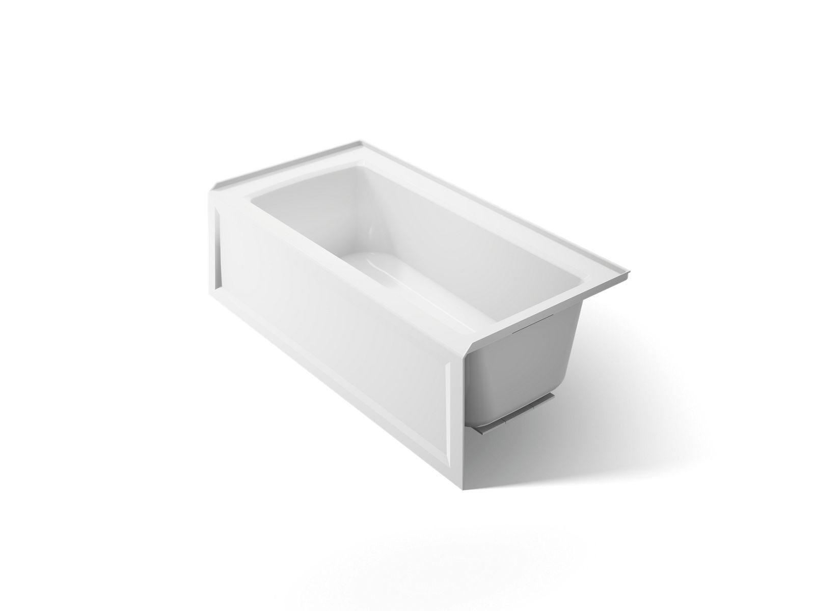 KOHLER K-1946-RA-0 Archer 60" X 30" Alcove Bath Right Drain - White