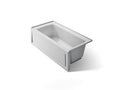 KOHLER K-1946-RAW-95 Archer 60" X 30" Alcove Bath With Bask Heated Surface, Right Drain - Ice Grey