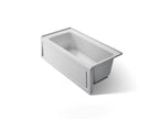 KOHLER K-1946-RAW-95 Archer 60" X 30" Alcove Bath With Bask Heated Surface, Right Drain - Ice Grey