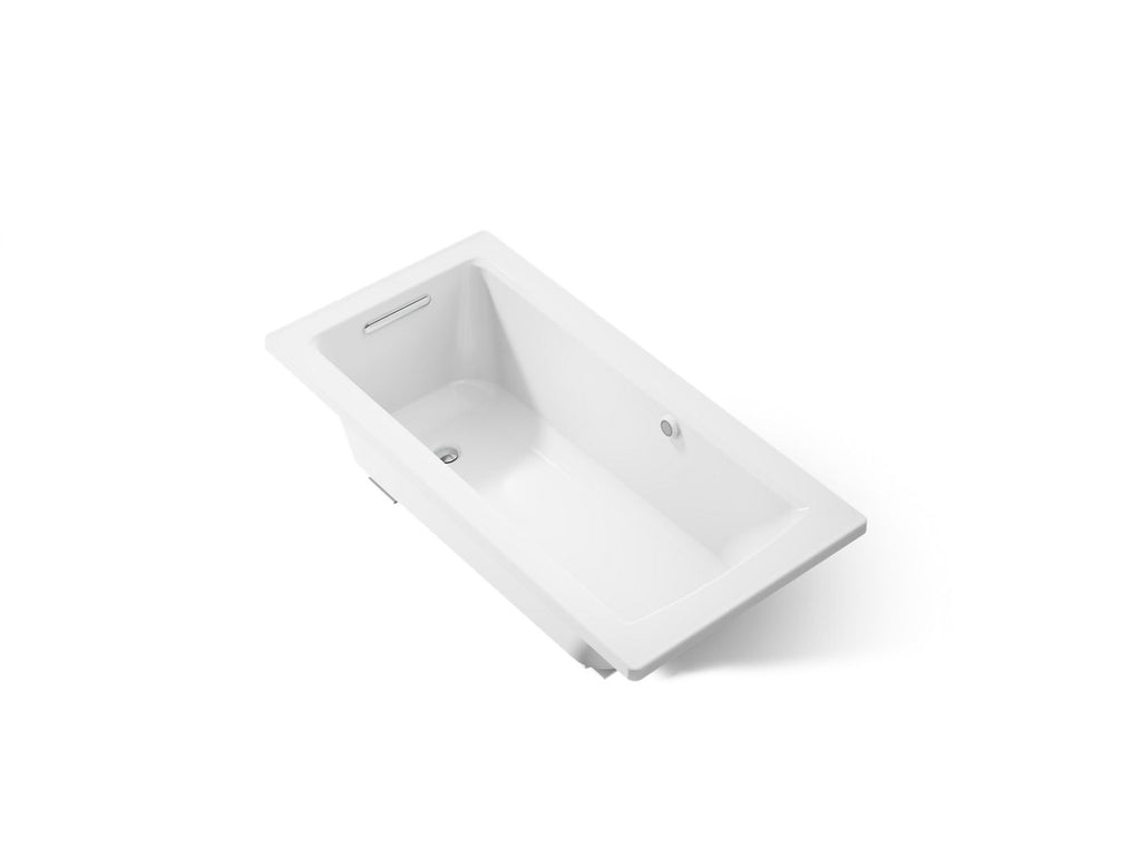 KOHLER K-1946-W1-0 Archer 60" X 30" Drop-In Bath With Bask Heated Surface - White