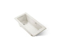 KOHLER K-1946-W1-96 Archer 60" X 30" Drop-In Bath With Bask Heated Surface - Biscuit