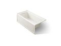 KOHLER K-1947-GHLA-96 Archer 60" X 30" Alcove Heated Bubblemassage Air Bath, Left Drain - Biscuit