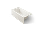 KOHLER K-1947-GHLA-96 Archer 60" X 30" Alcove Heated Bubblemassage Air Bath, Left Drain - Biscuit