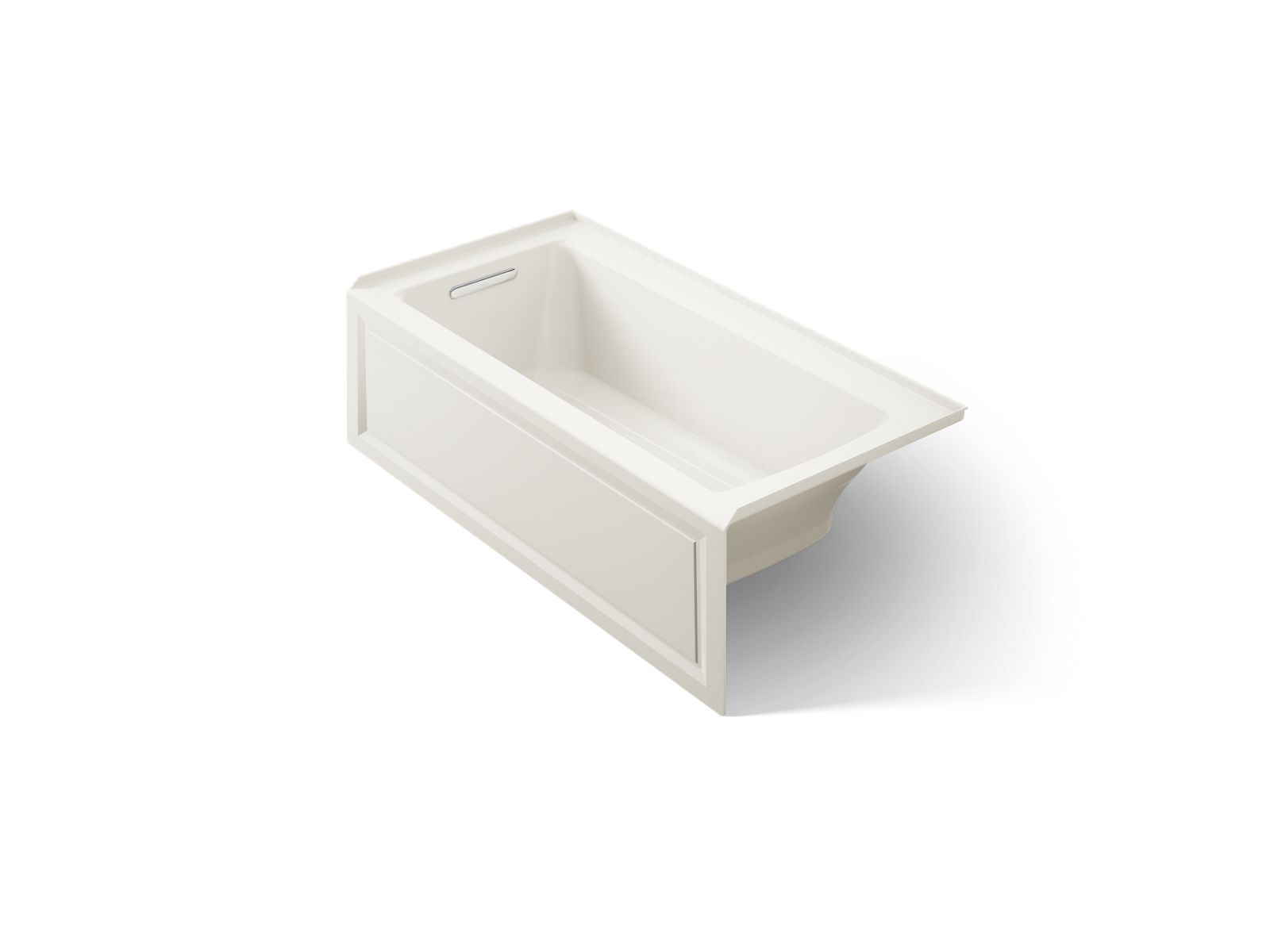 KOHLER K-1947-GHLA-96 Archer 60" X 30" Alcove Heated Bubblemassage Air Bath, Left Drain - Biscuit
