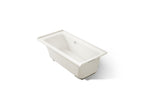 KOHLER K-1947-GHRF-96 Archer 60" X 30" Alcove Heated Bubblemassage Air Bath, Right Drain - Biscuit