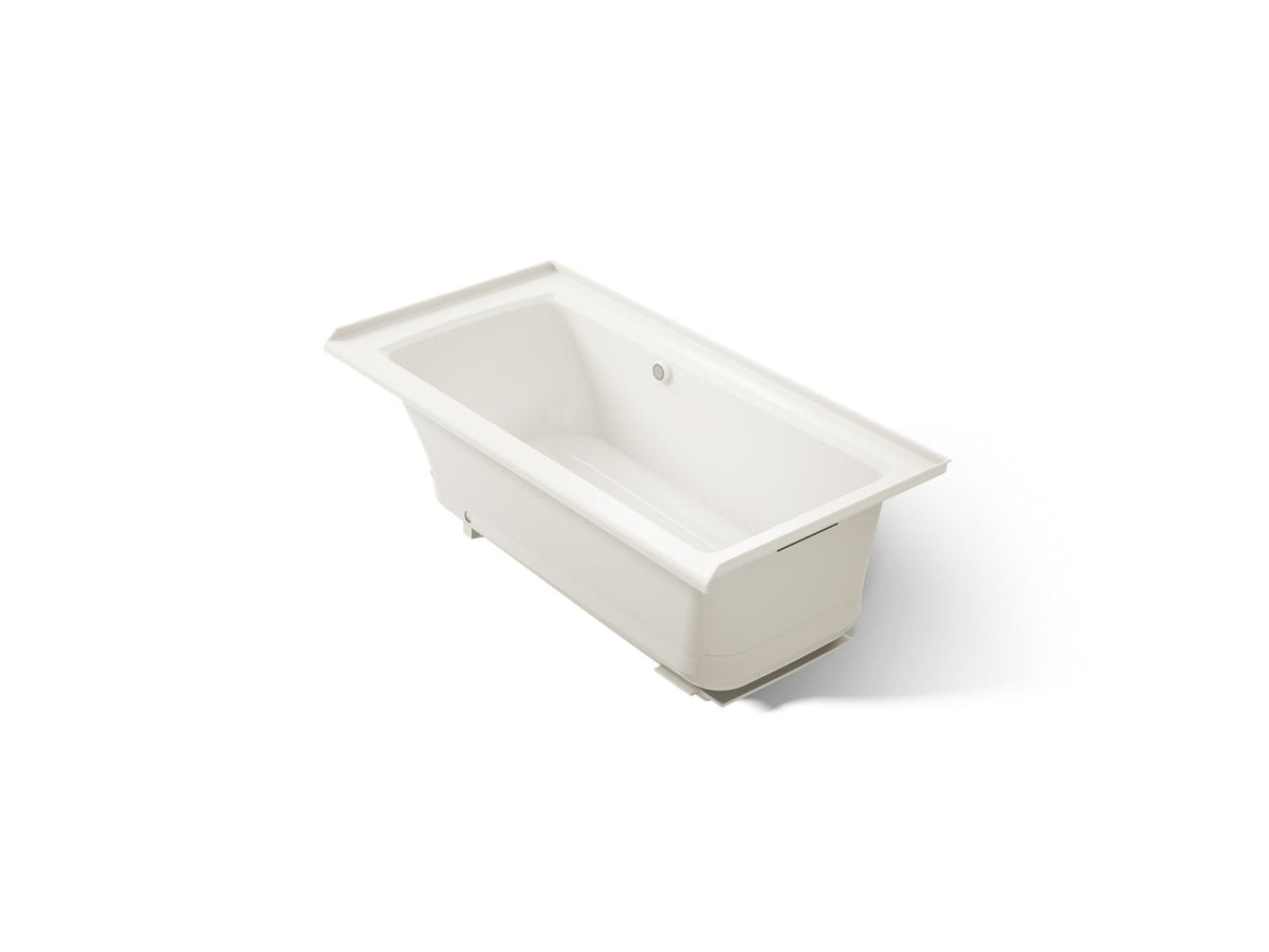KOHLER K-1947-GHRF-96 Archer 60" X 30" Alcove Heated Bubblemassage Air Bath, Right Drain - Biscuit