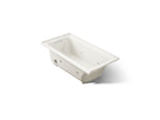 KOHLER K-1947-L-96 Archer 60" X 30" Alcove Whirlpool Bath, Left Drain - Biscuit
