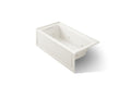 KOHLER K-1947-LA-96 Archer 60" X 30" Alcove Whirlpool Bath, Left Drain - Biscuit