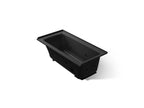 KOHLER K-1947-R-7 Archer 60" X 30" Alcove Whirlpool Bath, Right Drain - Black Black