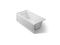 KOHLER K-1947-HRA-95 Archer 60" X 30" Alcove Heated Whirlpool Bath, Right Drain - Ice Grey