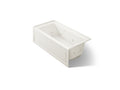 KOHLER K-1947-XGHRA-96 Archer 60" X 30" Alcove Heated Bubblemassage Air Bath And Whirlpool, Right Drain - Biscuit