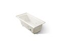 KOHLER K-1947-XHGHR-96 Archer 60" X 30" Alcove Heated Bubblemassage Air Bath And Whirlpool, Right Drain - Biscuit