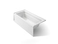 KOHLER K-1948-LA-0 Archer 66" X 32" Alcove Bath, Left Drain - White
