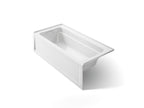 KOHLER K-1948-LA-0 Archer 66" X 32" Alcove Bath, Left Drain - White