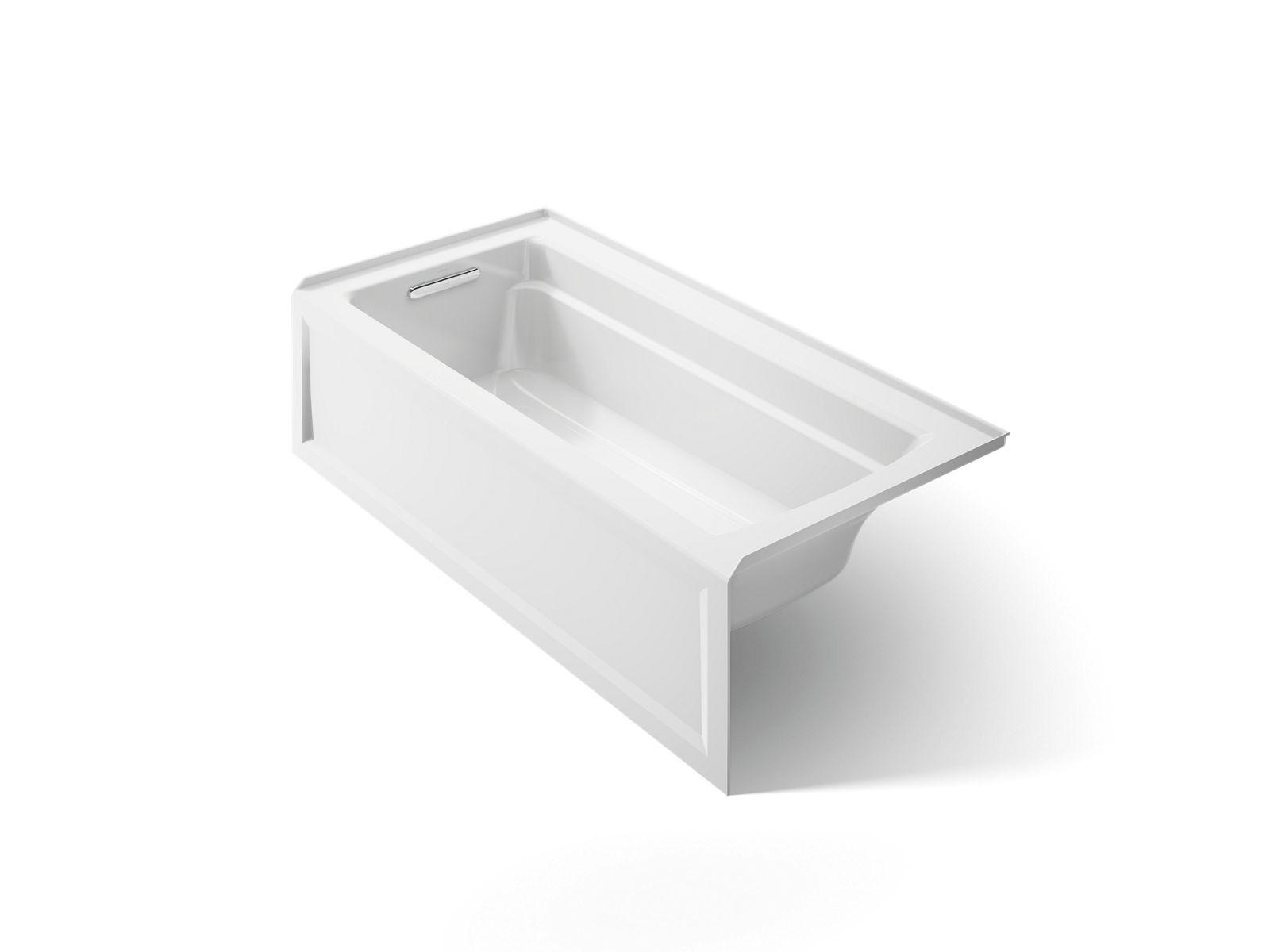 KOHLER K-1948-LA-0 Archer 66" X 32" Alcove Bath, Left Drain - White