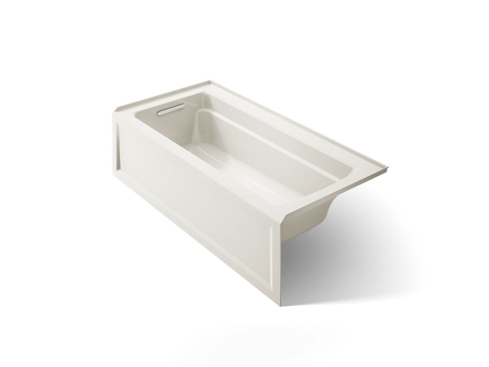 KOHLER K-1948-LA-96 Archer 66" X 32" Alcove Bath, Left Drain - Biscuit