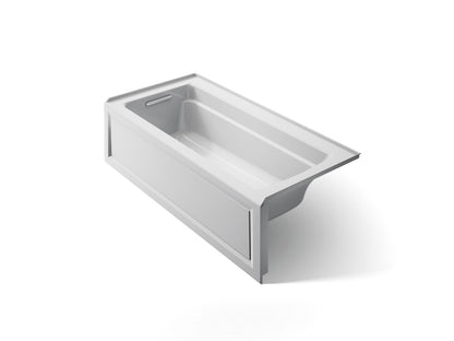 KOHLER K-1948-LAW-95 Archer 66" x 32" alcove bath with Bask heated surface, left drain - Ice Grey