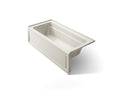 KOHLER K-1948-LAW-96 Archer 66" X 32" Alcove Bath With Bask Heated Surface, Left Drain - Biscuit
