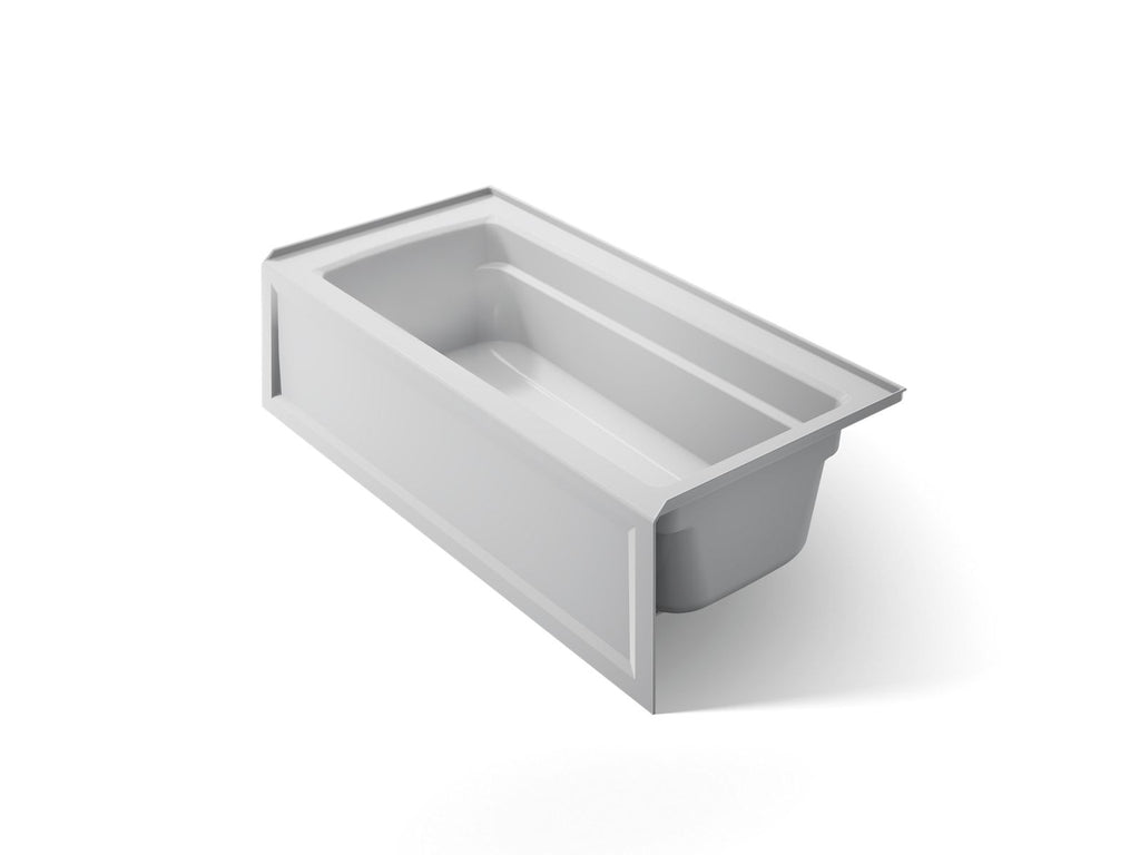 KOHLER K-1948-RA-95 Archer 66" X 32" Alcove Bath, Right Drain - Ice Grey