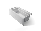 KOHLER K-1948-RAW-95 Archer 66" X 32" Alcove Bath With Bask Heated Surface, Right Drain - Ice Grey