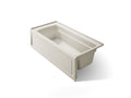 KOHLER K-1948-RAW-96 Archer 66" X 32" Alcove Bath With Bask Heated Surface, Right Drain - Biscuit