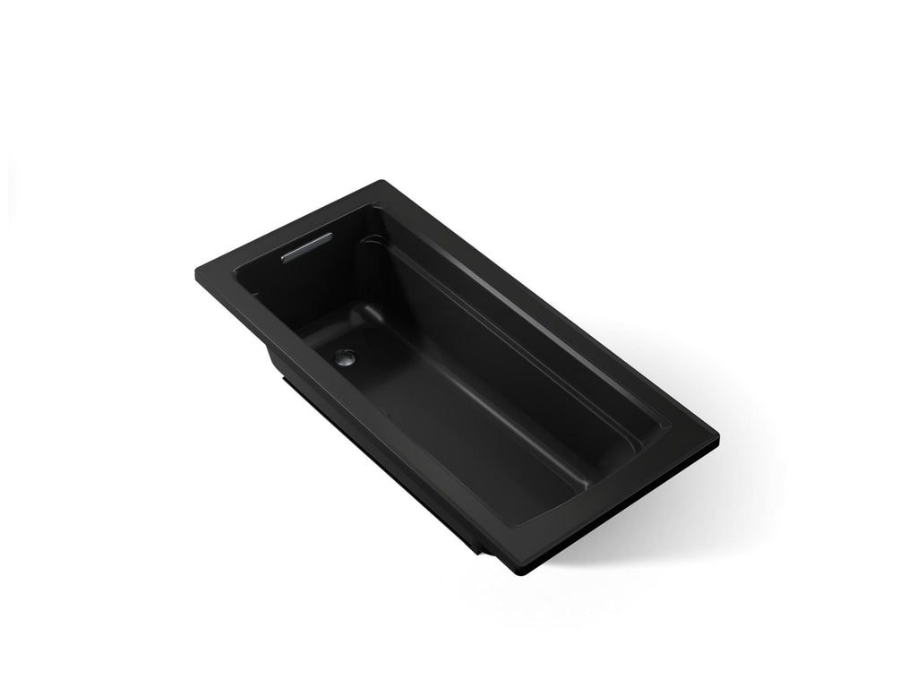 KOHLER K-1948-W1-7 Archer 66" X 32" Drop-In Bath With Bask Heated Surface - Black Black