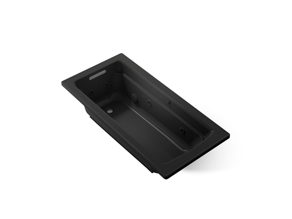 KOHLER K-1949-7 Archer 66" X 32" Drop-In Whirlpool - Black Black