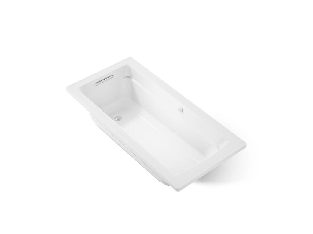 KOHLER K-1949-GH-0 Archer 66" X 32" Drop-In Heated Bubblemassage Air Bath - White