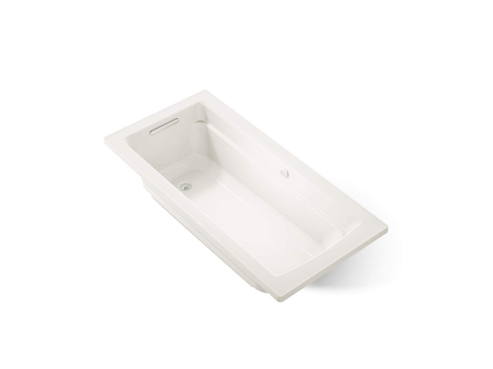 KOHLER K-1949-GH-96 Archer 66" X 32" Drop-In Heated Bubblemassage Air Bath - Biscuit