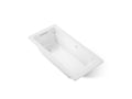 KOHLER K-1949-GHW-0 Archer 66" X 32" Drop-In Heated Bubblemassage Air Bath With Bask Heated Surface - White