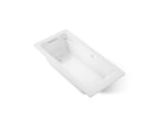 KOHLER K-1949-GHW-0 Archer 66" X 32" Drop-In Heated Bubblemassage Air Bath With Bask Heated Surface - White