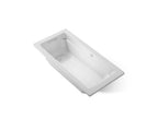 KOHLER K-1949-GHW-95 Archer 66" X 32" Drop-In Heated Bubblemassage Air Bath With Bask Heated Surface - Ice Grey