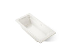 KOHLER K-1949-GHW-96 Archer 66" X 32" Drop-In Heated Bubblemassage Air Bath With Bask Heated Surface - Biscuit