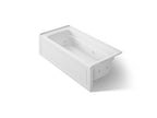 KOHLER K-1949-RA-0 Archer 66" X 32" Alcove Whirlpool, Right Drain - White