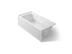 KOHLER K-1949-HRA-95 Archer 66" X 32" Alcove Heated Whirlpool, Right Drain - Ice Grey