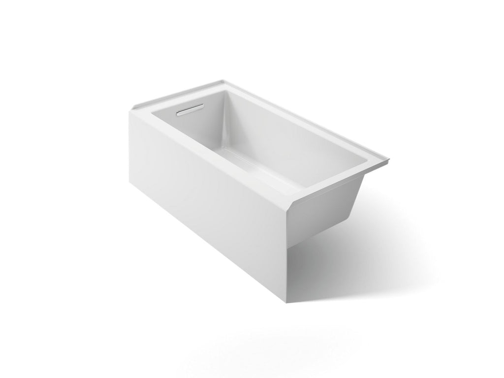 KOHLER K-1956-LA-0 Underscore 60" X 30" Alcove Bath, Left Drain - White