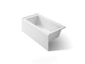 KOHLER K-1956-LA-0 Underscore 60" X 30" Alcove Bath, Left Drain - White