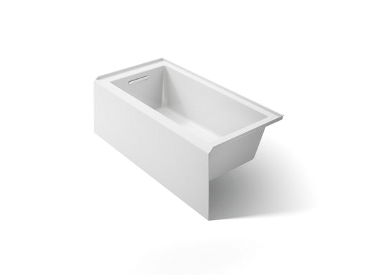 KOHLER K-1956-LA-0 Underscore 60" x 30" alcove bath, left drain - White