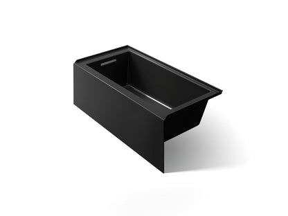 KOHLER K-1956-LA-7 Underscore 60" x 30" alcove bath, left drain - Black Black