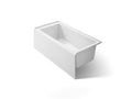 KOHLER K-1956-RA-0 Underscore 60" X 30" Alcove Bath Right Drain - White