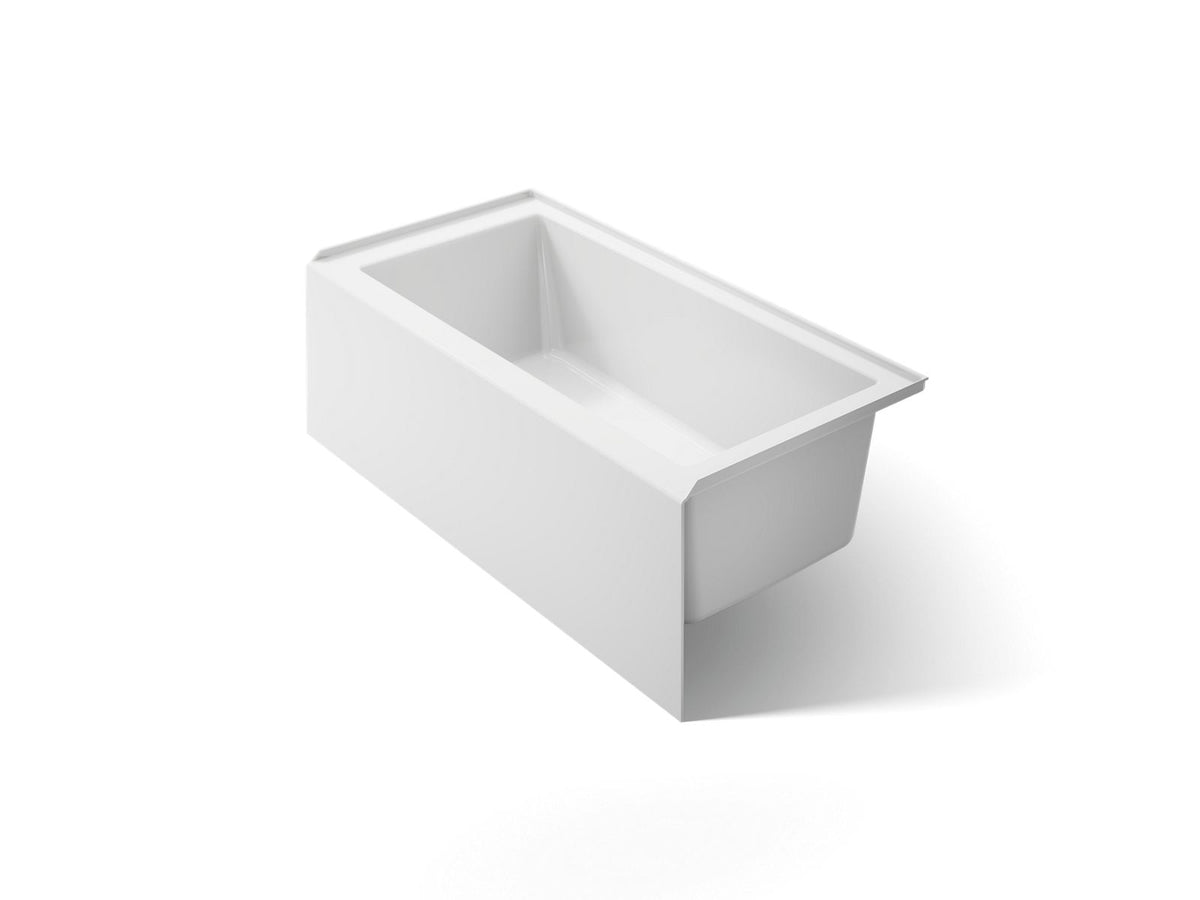 KOHLER K-1956-RA-0 Underscore 60" X 30" Alcove Bath Right Drain - White