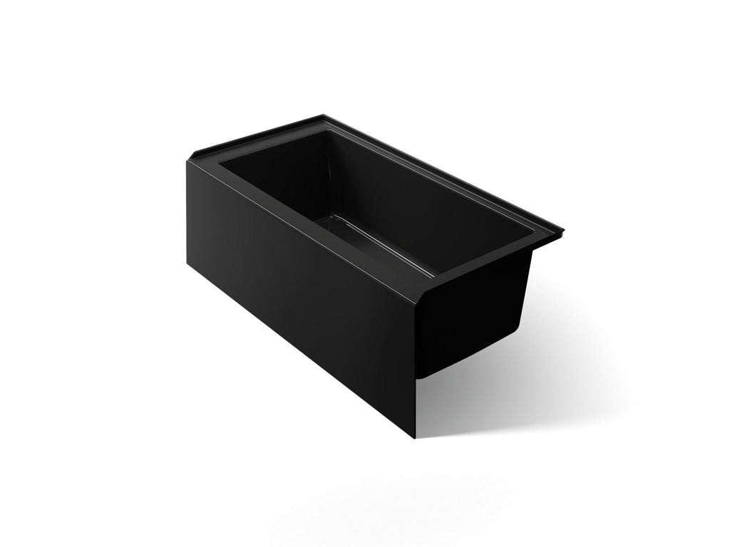KOHLER K-1956-RA-7 Underscore 60" X 30" Alcove Bath Right Drain - Black Black